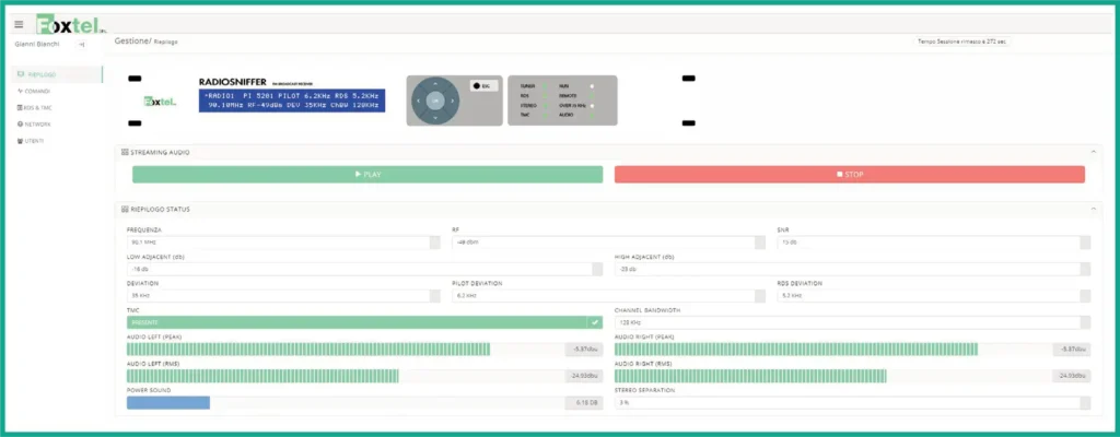 radiosniffer-interfaccia-web